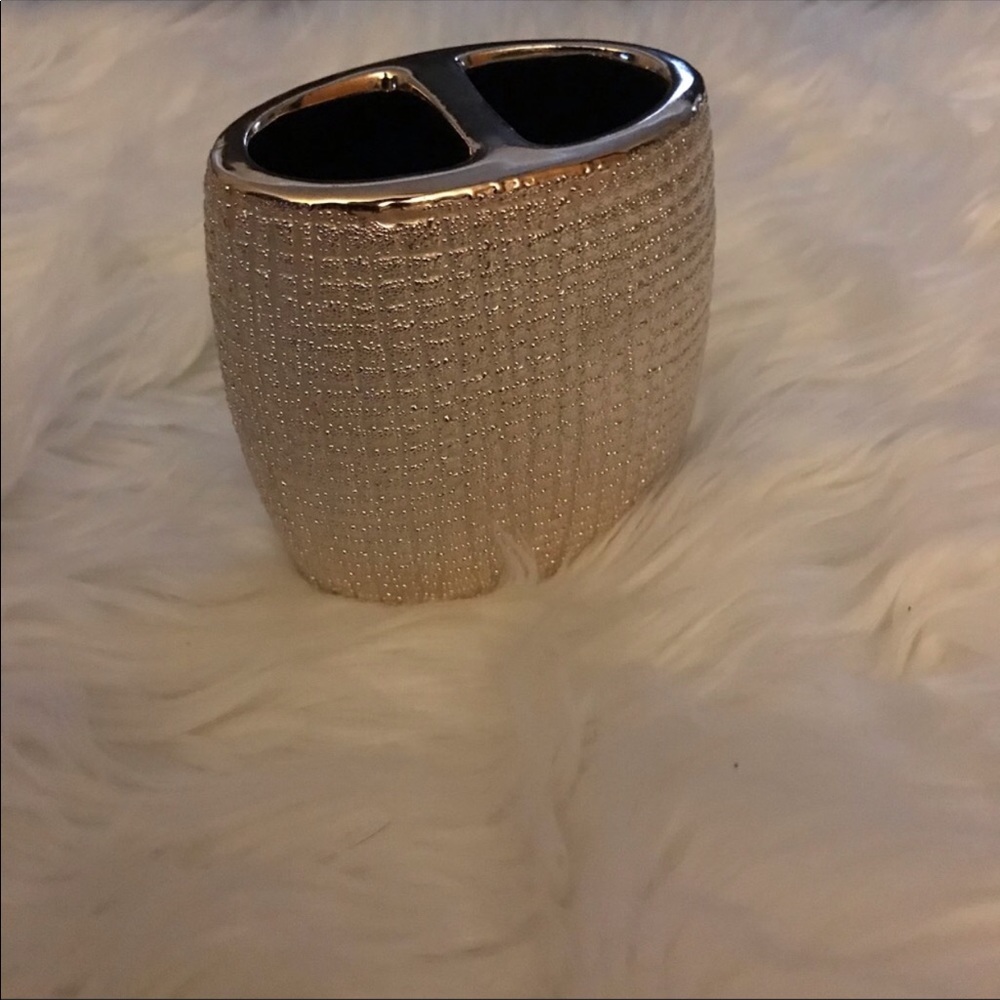 Brush Holder Toothbrush holder Storage Container Home Decor Silver/Gold